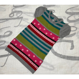 Girls Crazy 8 Casual Dress 24 Months Pink Gray Striped